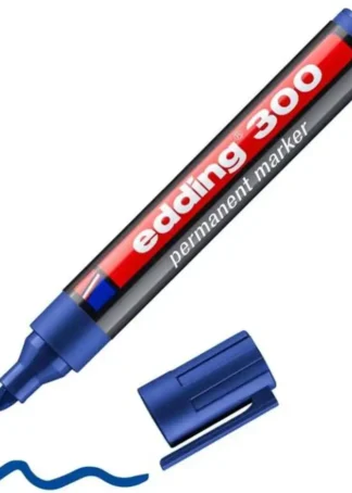 C/10 ROTULADOR EDDING 300 AZUL MARCADOR PERMANENTE