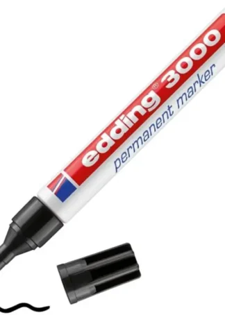 C/10 ROTULADOR EDDING 3000 NEGRO MARCADOR PERMANENTE