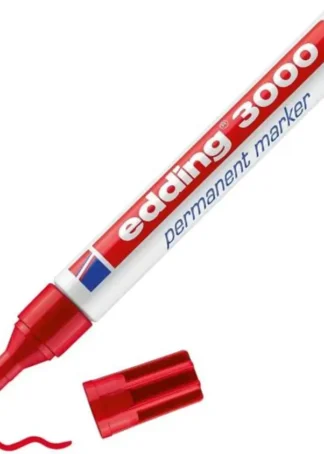 C/10 ROTULADOR EDDING 3000 ROJO MARCADOR PERMANENTE