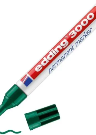 C/10 ROTULADOR EDDING 3000 VERDE MARCADOR PERMANENTE