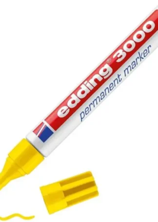 C/10 ROTULADOR EDDING 3000 AMARILLO MARCADOR PERMANENTE