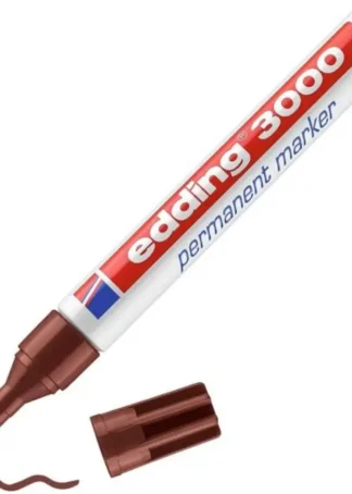 C/10 ROTULADOR EDDING 3000 MARRON MARCADOR PERMANENTE