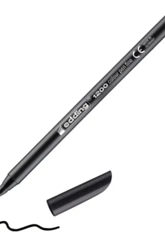C/10 ROTULADOR EDDING 1200 NEGRO 01 PUNTA DE FIBRA