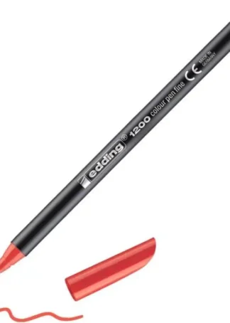 C/10 ROTULADOR EDDING 1200 ROJO 02 PUNTA DE FIBRA