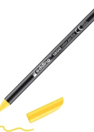 C/10 ROTULADOR EDDING 1200 AMARILLO 05 PUNTA DE FIBRA
