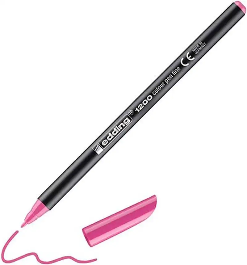 C/10 ROTULADOR EDDING 1200 ROSA 09 PUNTA DE FIBRA