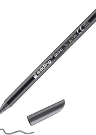 C/10 ROTULADOR EDDING 1200 GRIS 12 PUNTA DE FIBRA