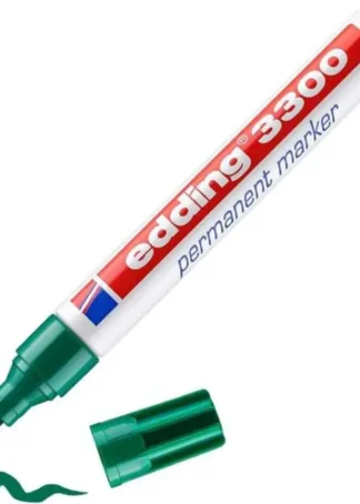 C/10 ROTULADOR EDDING 3300 VERDE MARCADOR PUNTA BISELADA