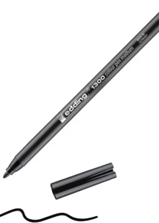 C/10 ROTULADOR EDDING 1300 NEGRO 01 PUNTA DE FIBRA