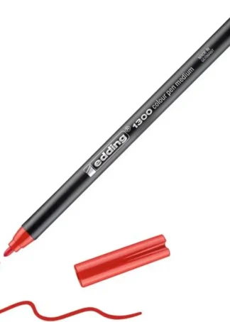 C/10 ROTULADOR EDDING 1300 ROJO 02 PUNTA DE FIBRA