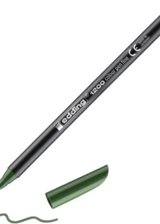 C/5 ROTULADOR EDDING 1200 VERDE OLIVA 15 PUNTA DE FIBRA
