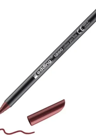 C/5 ROTULADOR EDDING 1200 ROJO INGLES 28 PUNTA DE FIBRA