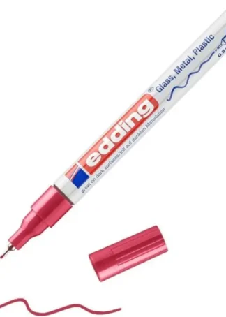 C/10 ROTULADOR EDDING 780 ROJO 02