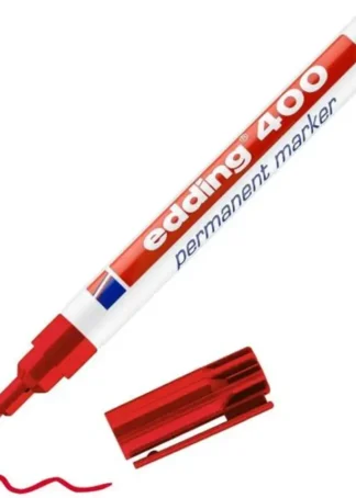 C/10 ROTULADOR EDDING 400 ROJO PERMANENTE
