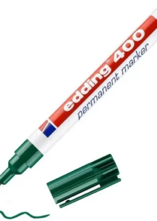 C/10 ROTULADOR EDDING 400 VERDE PERMANENTE