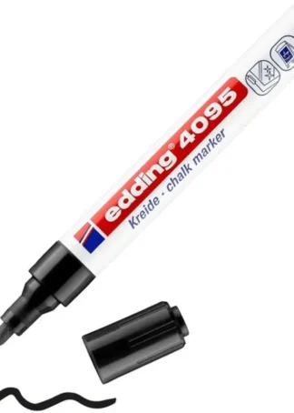 C/10 ROTULADOR EDDING 4095 NEGRO MARCADOR TIZA LIQUIDA