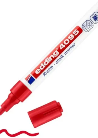 C/10 ROTULADOR EDDING 4095 ROJO MARCADOR TIZA LIQUIDA