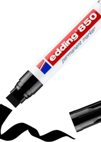C/5 ROTULADORES EDDING 850 NEGRO PERMANENTE PUNTA BISELADA