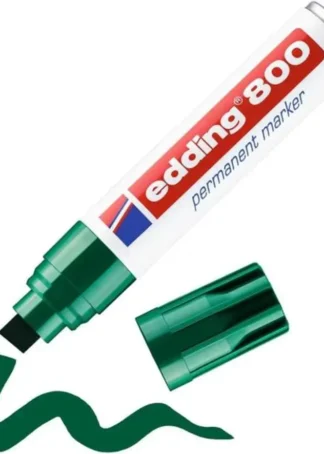 C/5 ROTULADOR EDDING 800 VERDE PERMANENTE PUNTA BISELADA