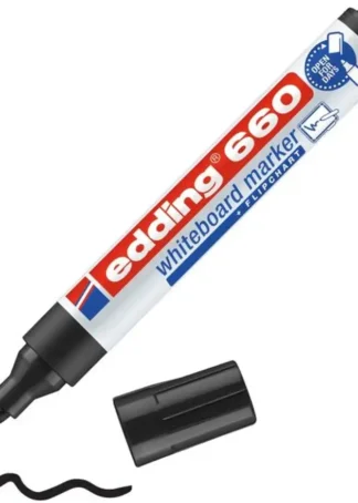 C/10 ROTULADOR EDDING 660 NEGRO PIZARRA BLANCA