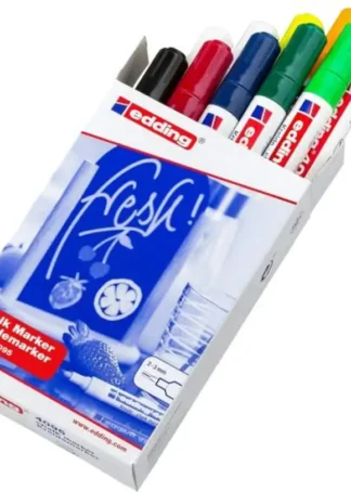 ESTUCHE 10 ROTULADOR EDDING 4095 MARCADOR TIZA LIQUIDA SURT