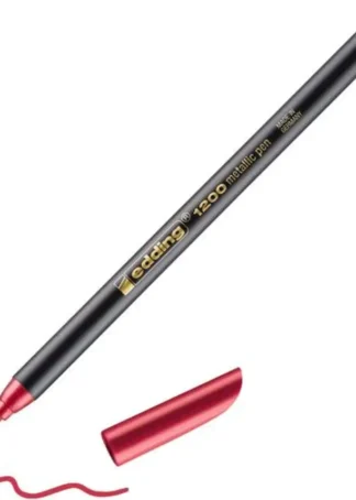 C/10 ROTULADOR EDDING 1200 METALIC ROJO 72 P. REDONDA 1-3MM