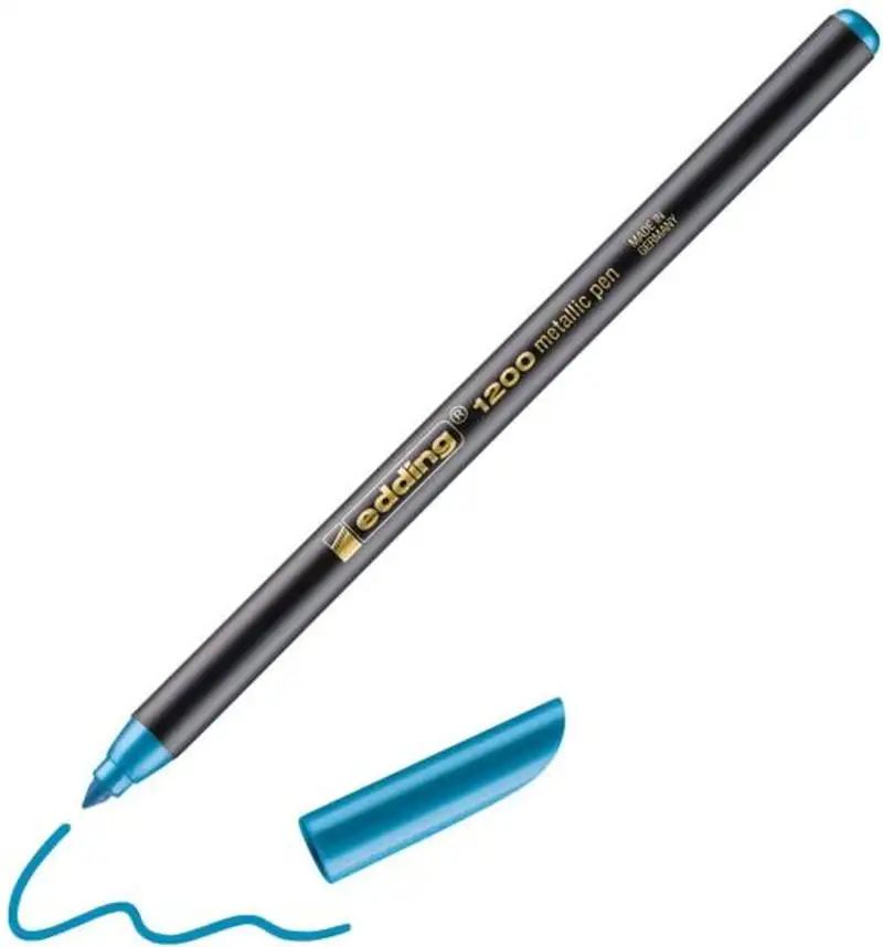 C/10 ROTULADOR EDDING 1200 METALIC AZUL 73 P. REDONDA 1-3MM