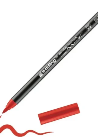 C/10 ROTULADOR EDDING 4200 ROJO 002 PUNTA DE PINCEL
