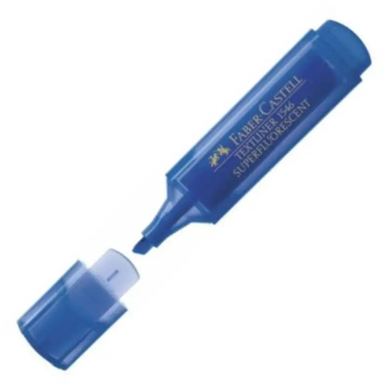 C/10 MARCADORES TEXTLINER 46 AZUL FABER-CASTELL