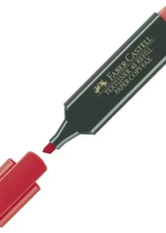 C/10 MARCADOR TEXTLINER 48 ROJO FABER-CASTELL