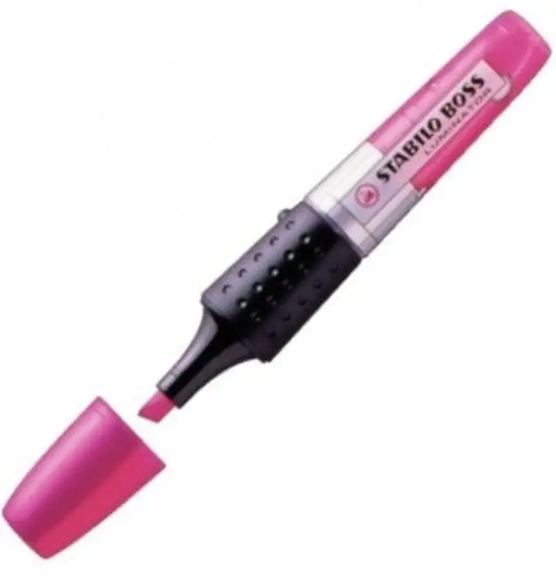 C/5 MARCADORES FLUORESCENTES STABILO LUMINATOR ROSA