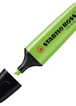 C/10 MARCADORES FLUORESCENTES VERDE STABILO BOSS 70/33
