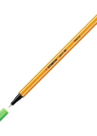 C/10 STABILO POINT 88 VERDE HOJA Nº43 PUNTA DE FIBRA 0,4MM.