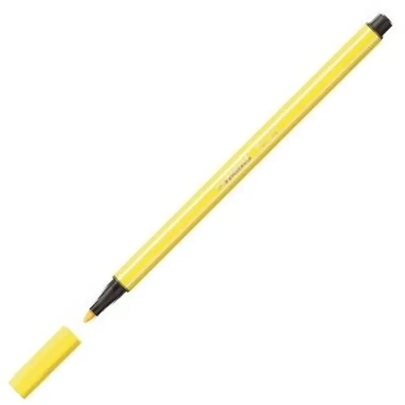 C/10 ROTULADOR STABILO PEN 68 AMARILLO LIMON Nº24 P. 1,0 MM