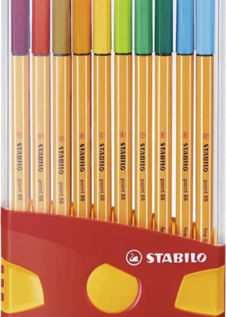 ESTUCHE 20 COLORES COLORPARADE STABILO POINT 88 PUNTA FIBRA