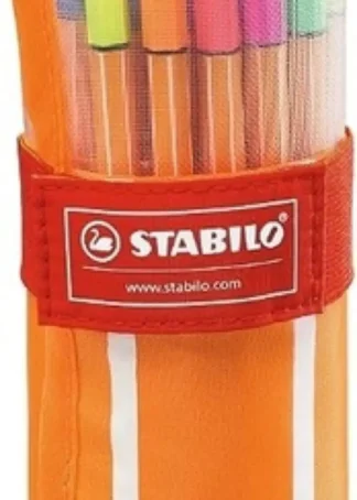 ESTUCHE 30 COLORES ROLLERSET (25 STANDAR+5 NEON) STABILO