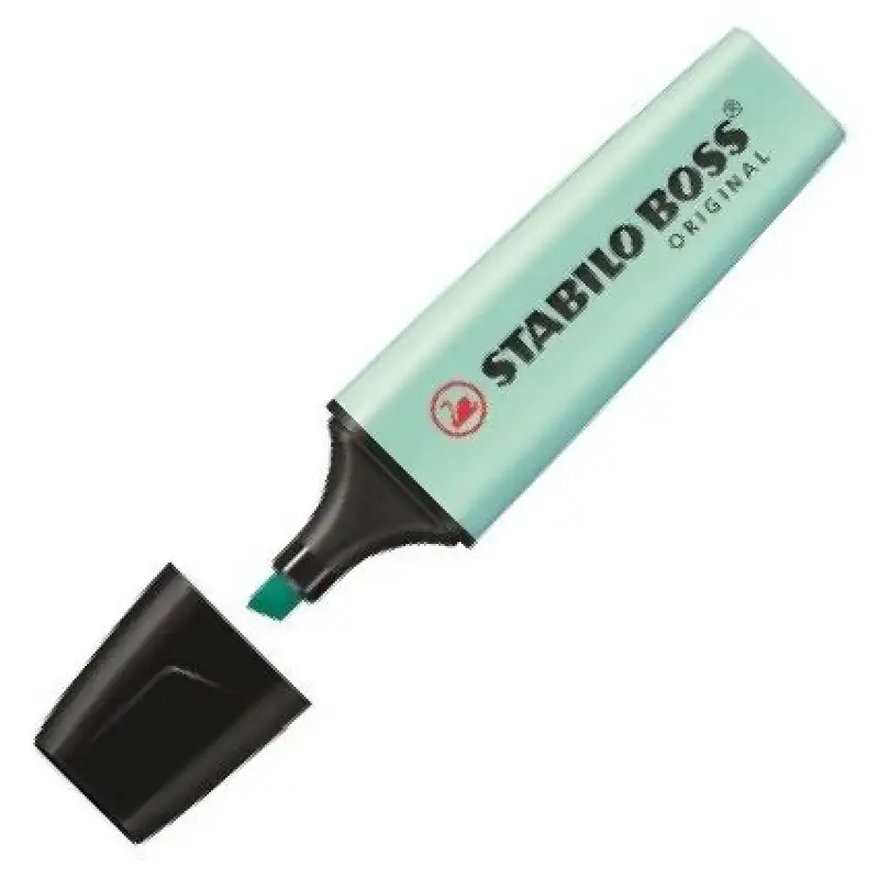 C/10 MARCADOR FLUORESCENTE TOQUE TURQUESA STABILO BOSS 7