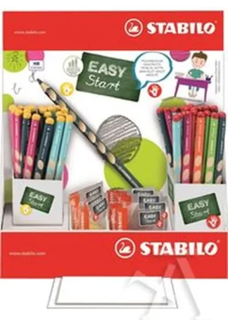 EXP 72 LAPICES EASYGRAPH ZURDOS Y DIESTROS + 12 SACAPUNTAS