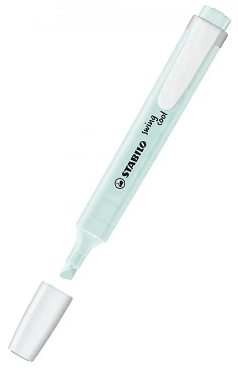 C/10 MARCADORES FLUORESCENTES SWING COOL TURQUESA PASTEL