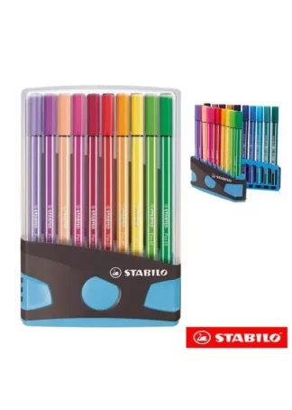 ESTUCHE 20 COLORES COLORPARADE STABILO PEN 68 LIGHT BLUE