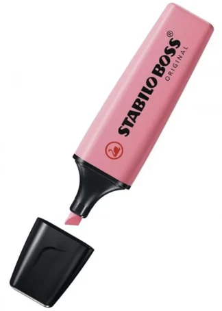 C/10 MARCADOR FLUORESCENTE ROSA CEREZO STABILO BOSS 70