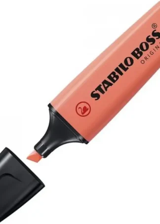 C/10 MARCADOR FLUORESCENTE CORAL MELOSO STABILO BOSS 70