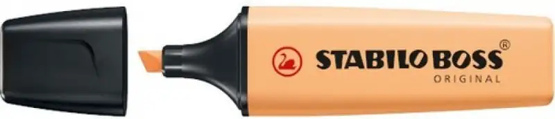 C/10 MARCADOR FLUORESCENTE NARANJA PALIDO STABILO BOSS