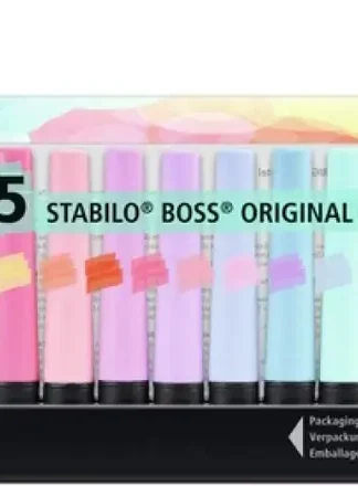 ESTUCHE 15 MARCADOR FLUORESCENTE STABILO BOSS PASTEL SURT