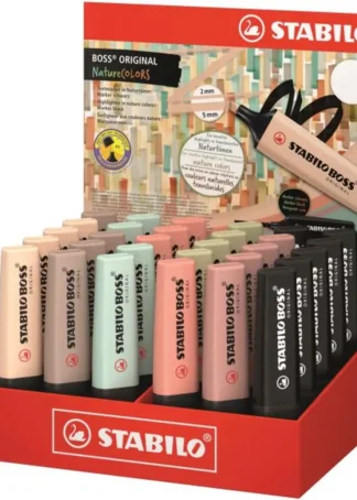 EXP 30 MARCADORES FLUORESCENTES STABILO BOSS NATURE SURTID.