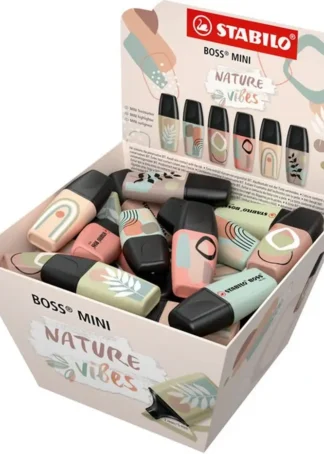 EXP 50 MARCADOR STABILO BOSS MINI NATURE COLORES SURTIDOS