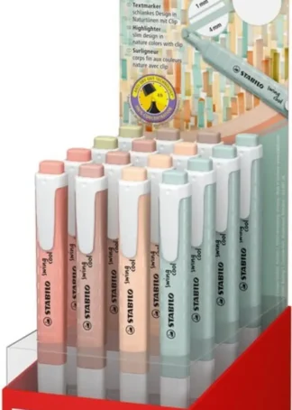 EXP 16 MARCADORES STABILO SWING COOL NATURECOLORS SURTIDOS