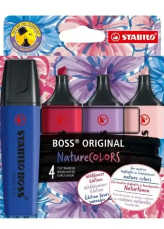 ESTUCHE 4 MARCADORES STABILO NATURECOLORS WILDFLOWER EDIT.