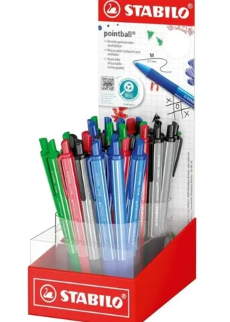 EXP 38 BOLIGRAFO STABILO POINTBALL COLORFUL PUNTA M 0.5MM