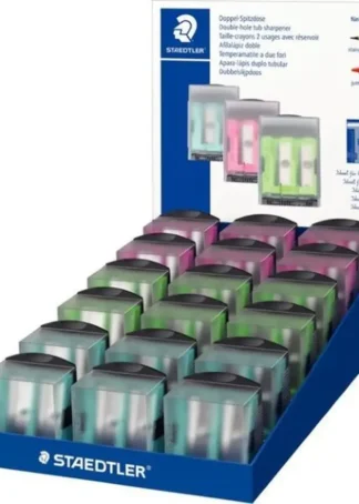 EXP 18 AFILALAPICES DOBLE PLASTICO CON DEPOSITO COL. SURT.